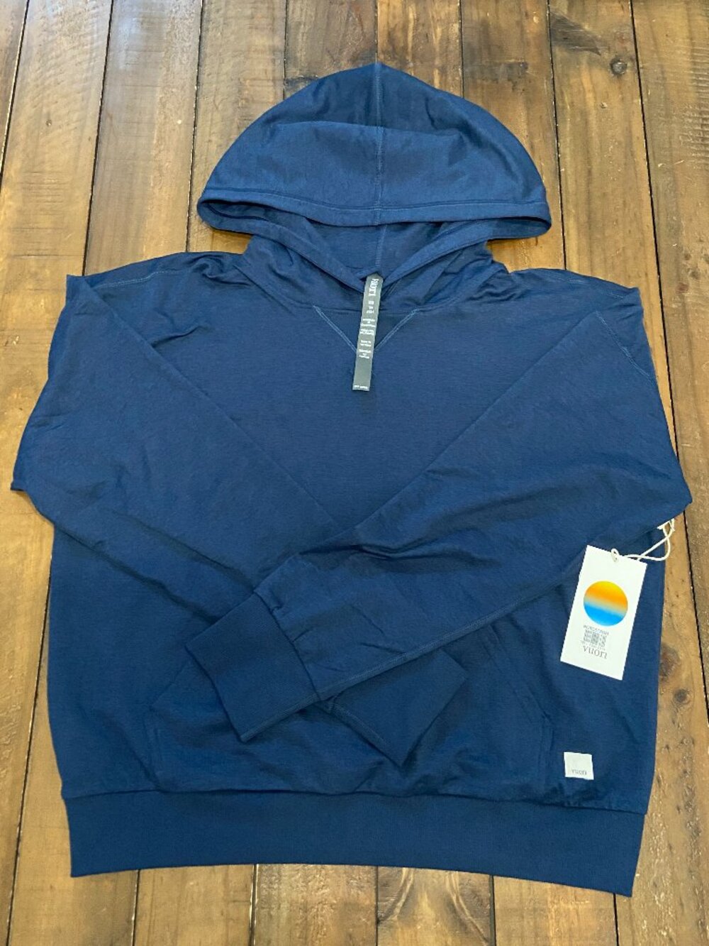NWT Vuori Halo Modern Pullover Hoodie Blue Coast XS